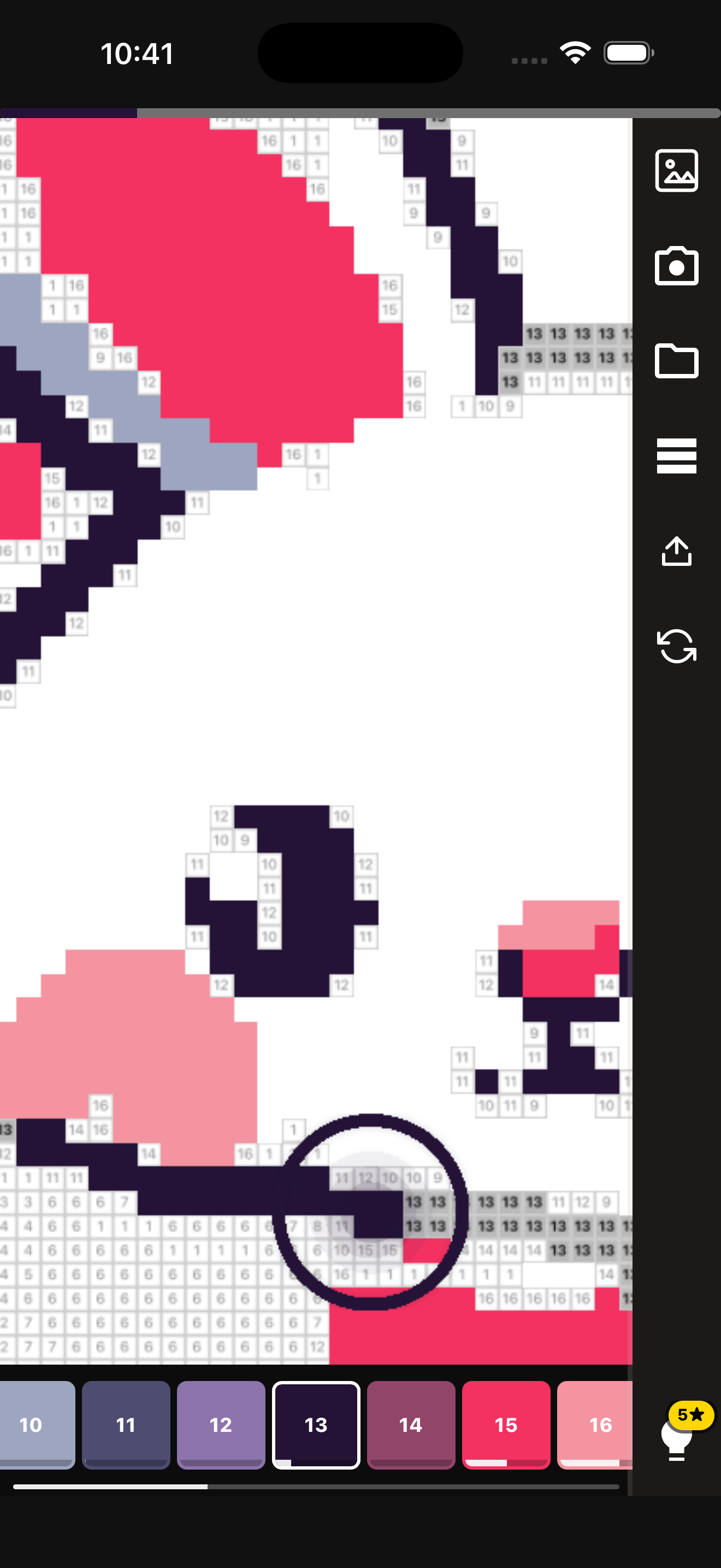 Pixel Picture gallery view