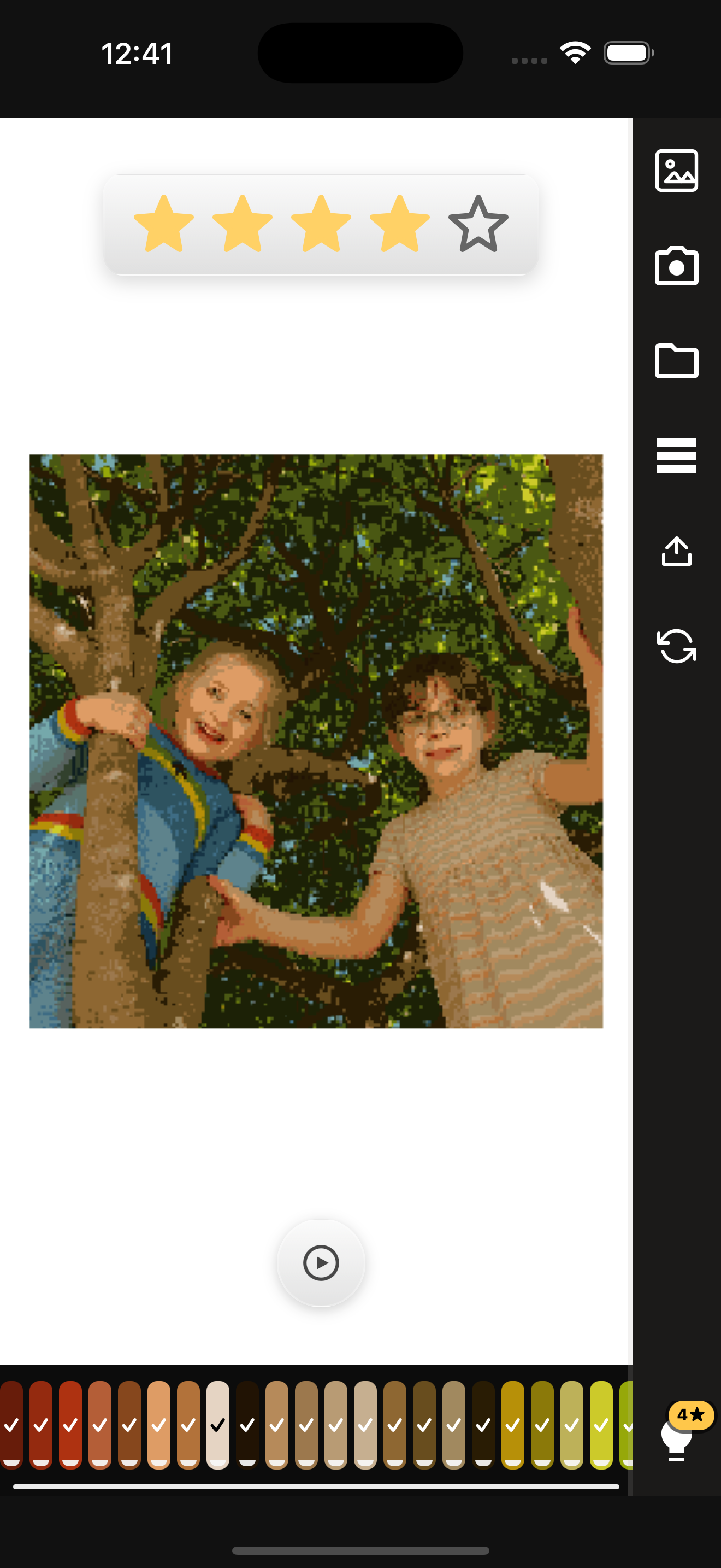 Pixel Picture photo on iPhone